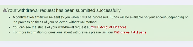 Withdraw step 5