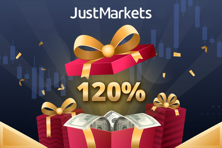 JustMarkets 120% Deposit Bonus