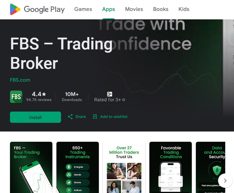 Download FBS Trading App on Google Play Store
