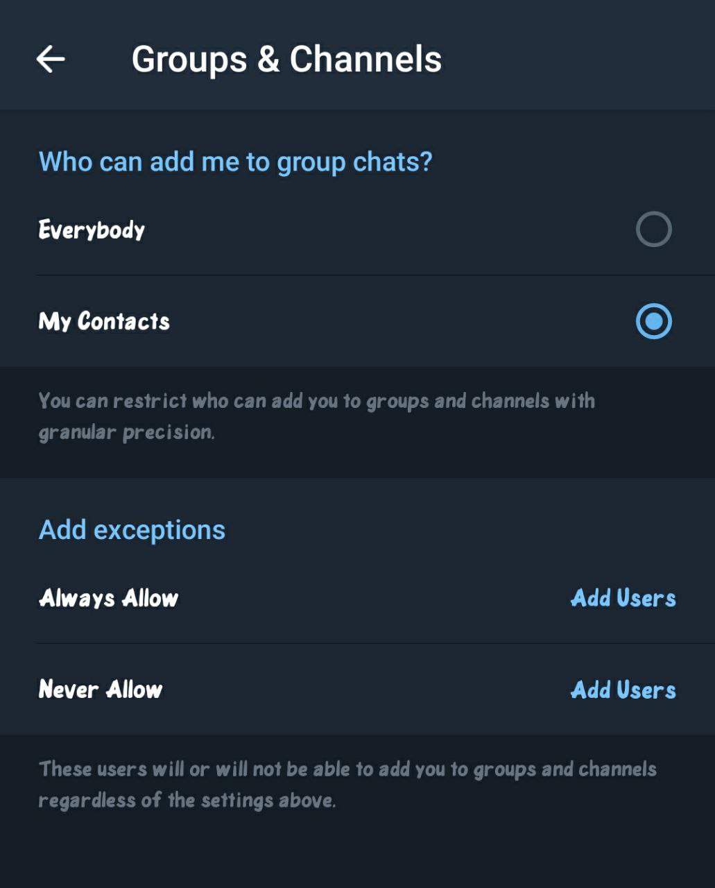 group telegram