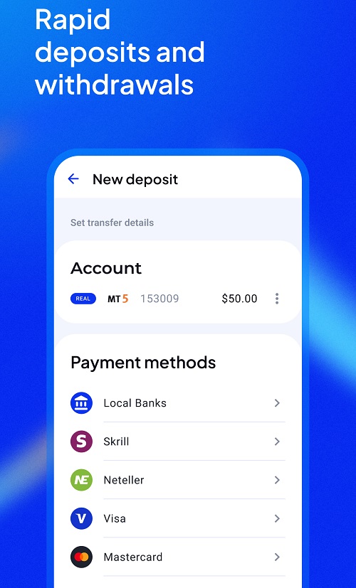 OctaFX Deposit and Withdrawal