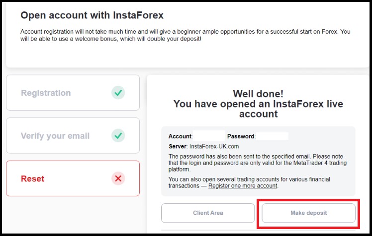 How to Claim InstaForex 100 Percent Bonus Deposit