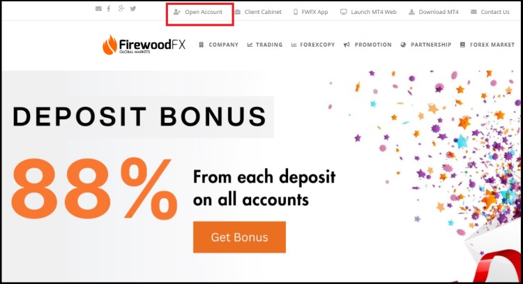 How to Open An Account in FirewoodFX