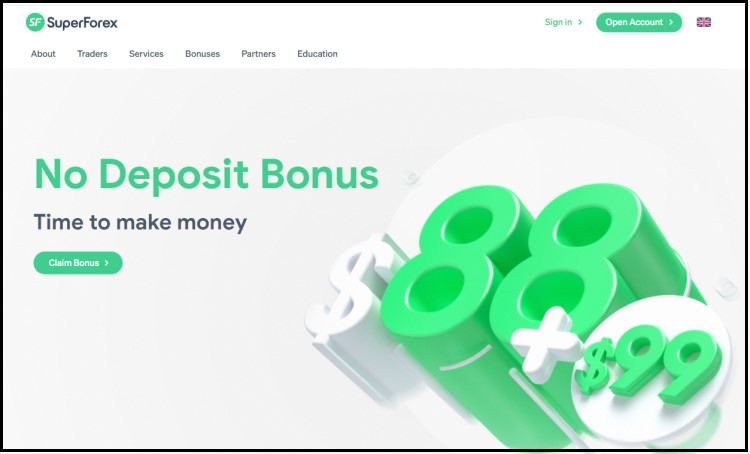 Superforex No Deposit Bonus: Get $88 and Extra $99
