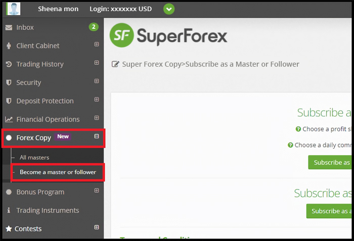 How to Access Forex Copy Feature