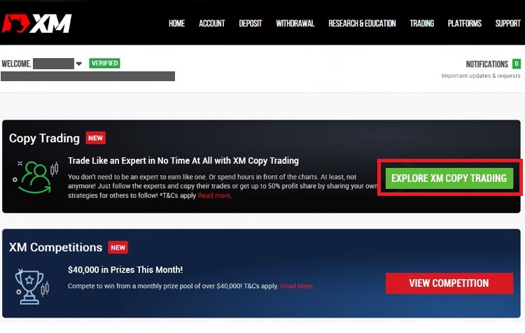 How to Create XM Copy Trading Account for Investor