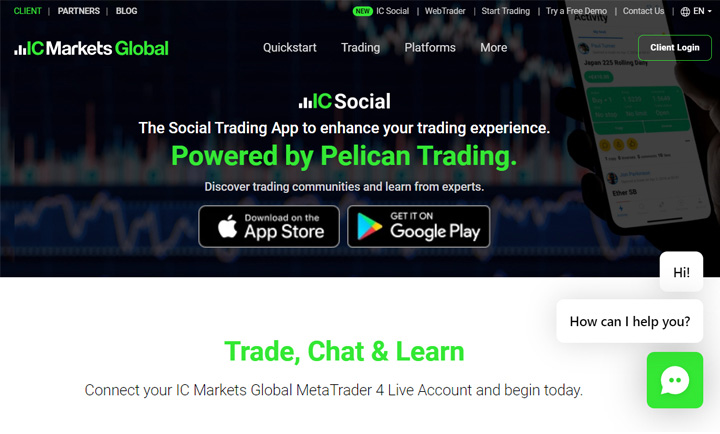 ic markets social trading