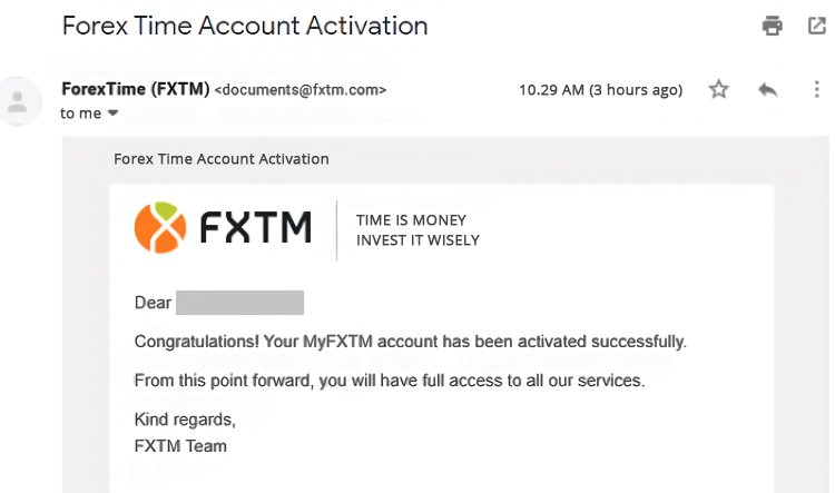 Verify Account FXTM 7