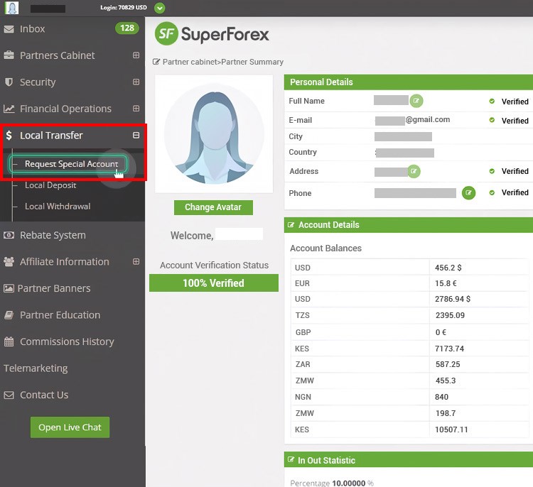 How to Create a SuperForex Special Account