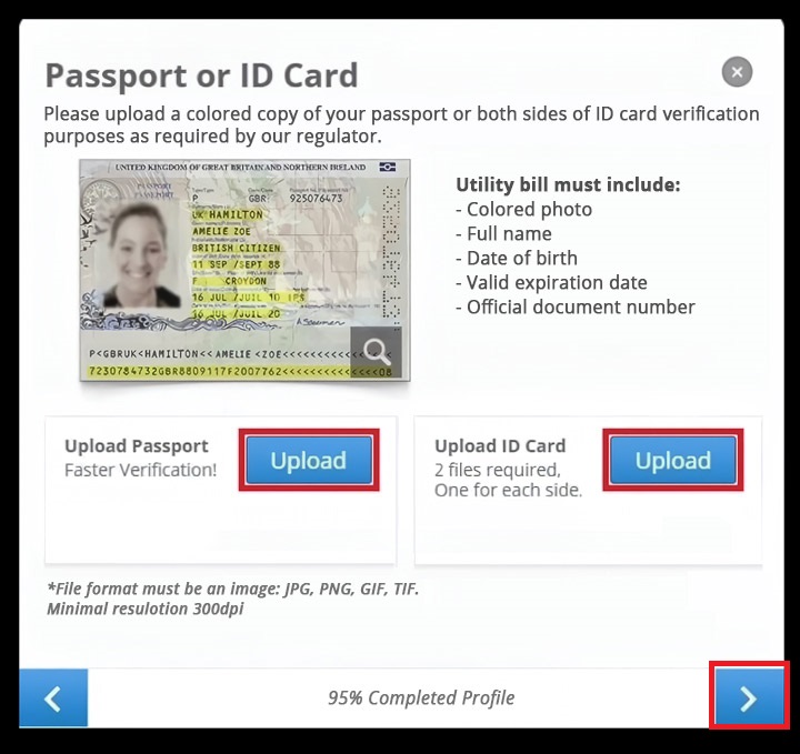 ID Card or Passport