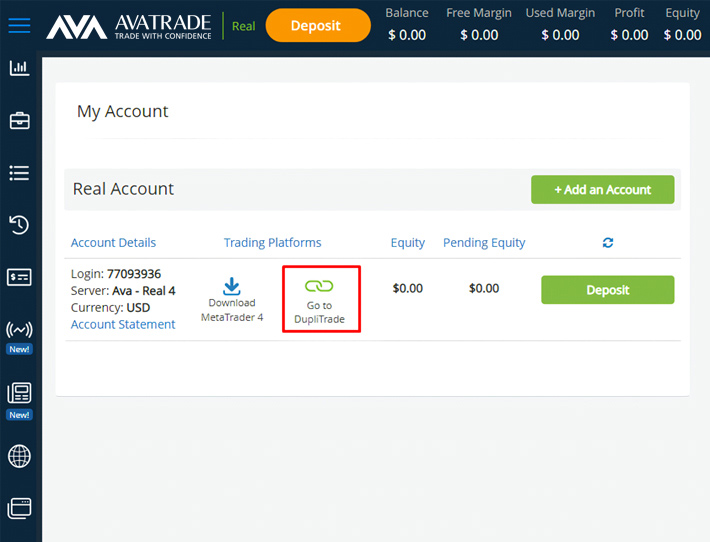 How to Use DupliTrade with AvaTrade Account-3