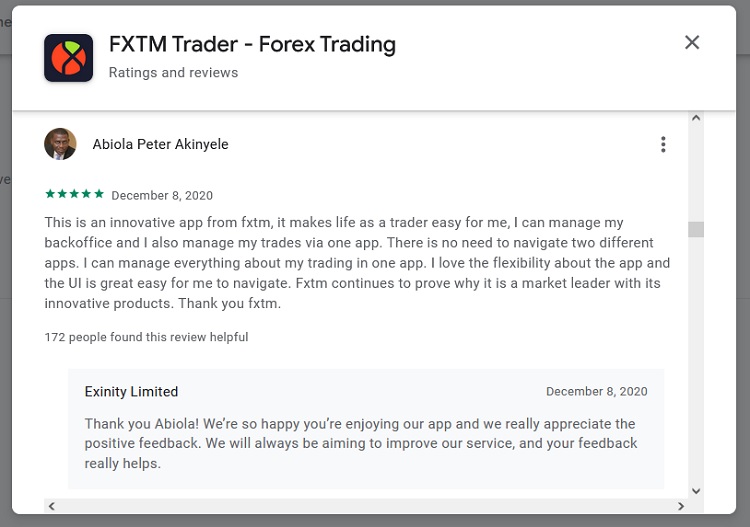 FXTM App Review 1