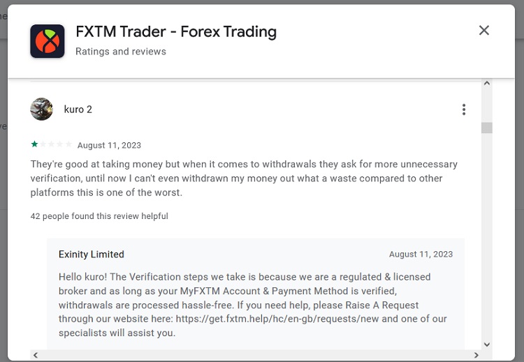 FXTM App Review 2