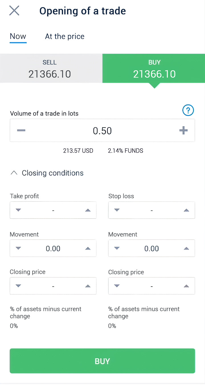 Trading on LiteFinance Mobile App